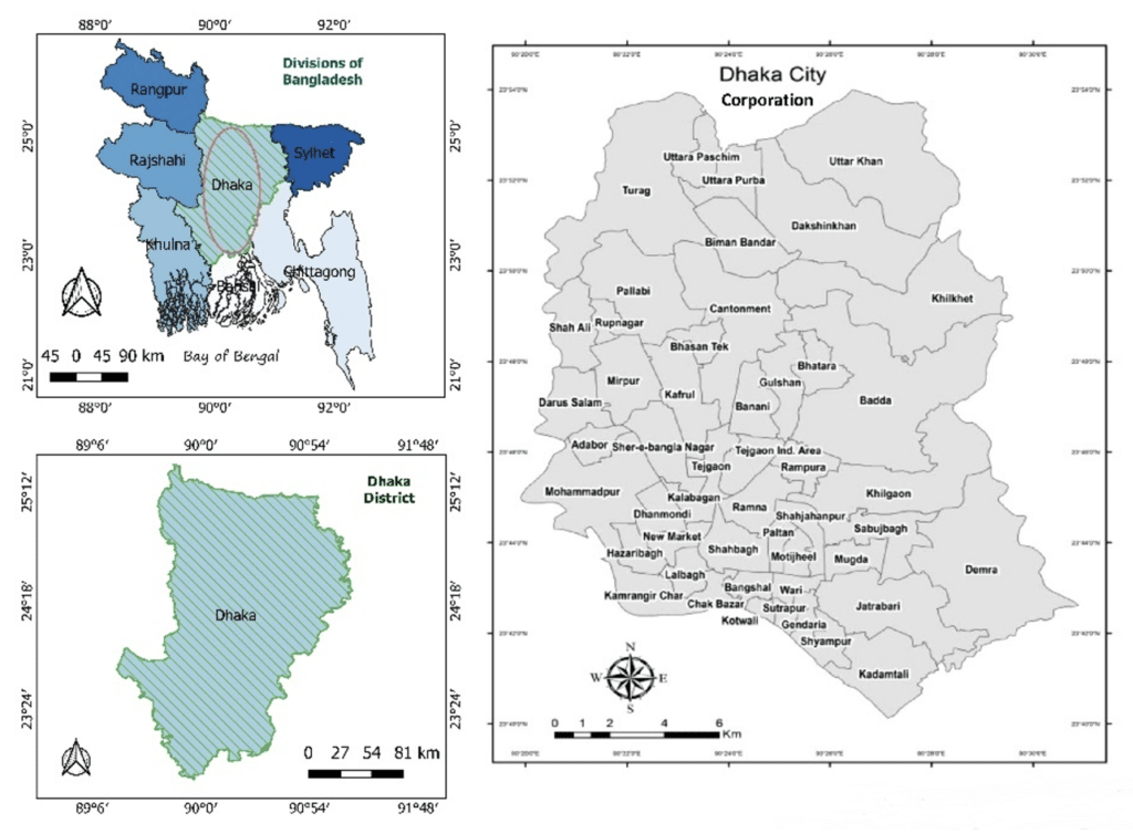 Figure 1. Map of the study area for the experiment.